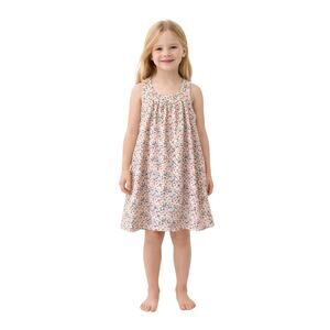 Tommy Bahama Girls Floral Sleeveless Sundress Pink White Stretch Sz 6